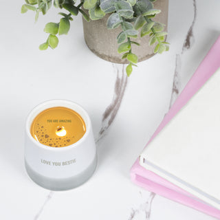 Love You Bestie 2 oz - 100% Soy Wax Reveal Candle Scent: Tranquility