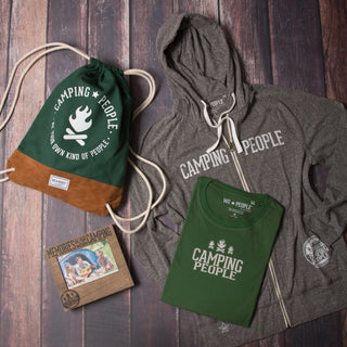 Camping People Small Green Unisex T-Shirt