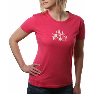 Country People Medium Pink Women's T-Shirt