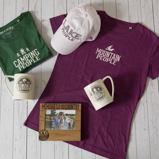 Mountain People Medium Purple Women's T-Shirt