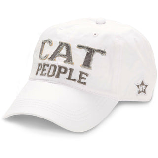 Cat People White Adjustable Hat