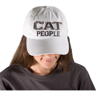 Cat People White Adjustable Hat