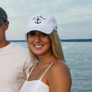 Livin' The Boat Life White Adjustable Hat