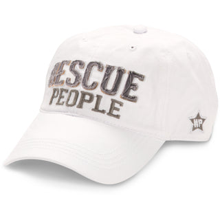 Rescue People White Adjustable Hat