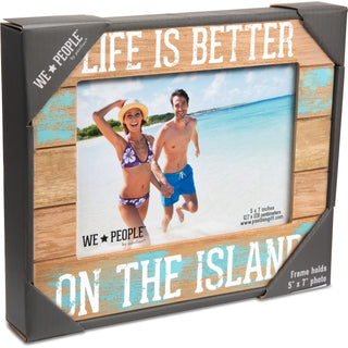 Island People 9" x 7.25" Frame (Holds 5" x 7" photo)