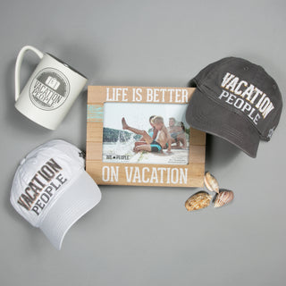 Vacation People White Adjustable Hat