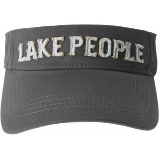 Lake People Dark Gray Adjustable Visor Hat