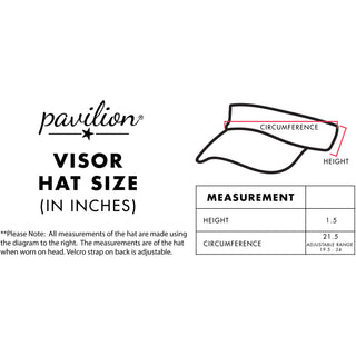 Camping People Dark Gray Adjustable Visor Hat