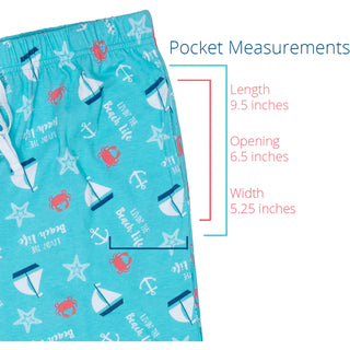 Beach Life XS Light Blue Unisex Lounge Pants