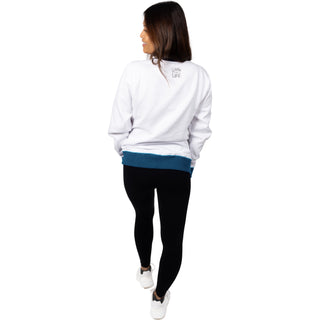 River Life S White Unisex Crewneck Sweatshirt