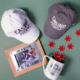 Casino People White Adjustable Hat