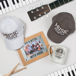 Music People Dark Gray Adjustable Hat