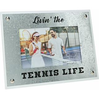 Tennis Life 8.5" x 6.5" Frame (Holds 4" x 6" Photo)