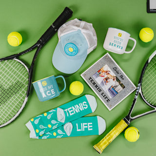 Tennis Life 8.5" x 6.5" Frame (Holds 4" x 6" Photo)