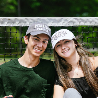Pickleball People White Adjustable Hat