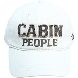 Cabin People White Adjustable Hat