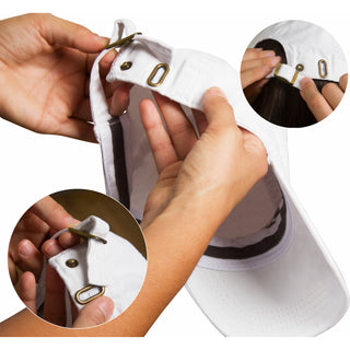 Cabin People White Adjustable Hat