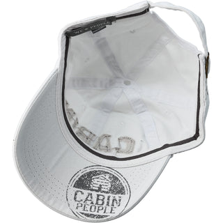 Cabin People White Adjustable Hat