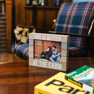 Cabin People 9" x 7.25" Frame (Holds 5" x 7" photo)