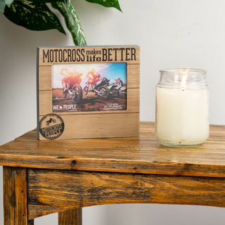 Motocross People 6.75" x 7.5" Frame (Holds 4" x 6" photo)