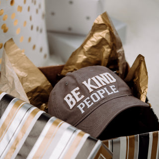 Be Kind People Dark Gray Adjustable Hat
