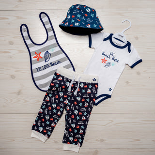 Beach Life 6-12 Months Blue Jogger Pant