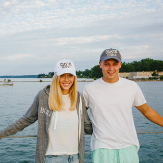 Coastal People Dark Gray Adjustable Hat
