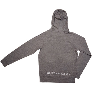 Lake Life Small Heather Gray Unisex Hooded Sweatshirt