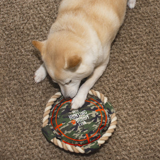 Hunting Buddy 10" x 10" Canvas Dog Toy on Rope