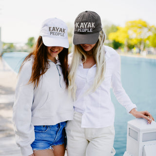 Kayak People White Adjustable Hat