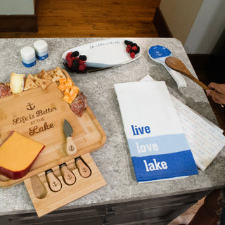 Live Love Lake Tea Towel Gift Set (2 - 20" x 28")
