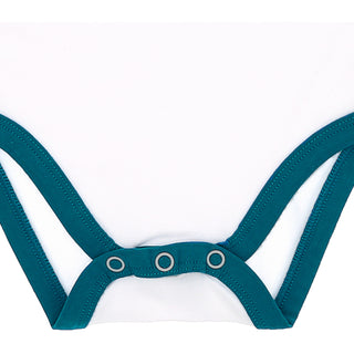 River Bum 12-24 Month Dark Teal Trimmed Bodysuit