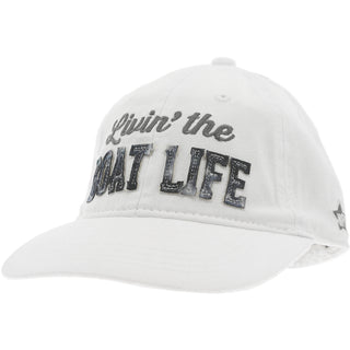 Boat Life White Adjustable Hat
