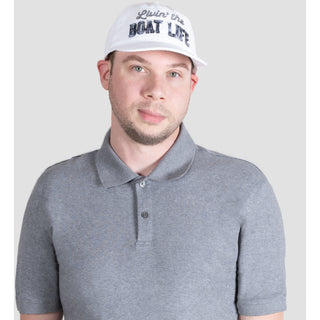 Boat Life White Adjustable Hat