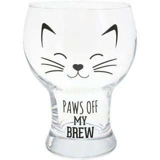 Paws Off CAT - 15 oz Pilsner Glass