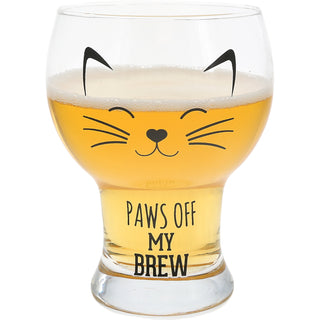 Paws Off CAT - 15 oz Pilsner Glass