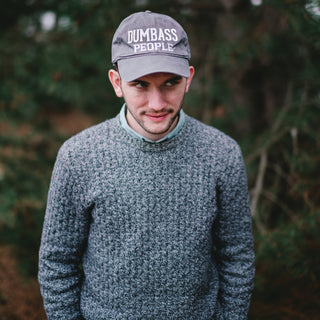 Dumb-Ass People Dark Gray Adjustable Hat