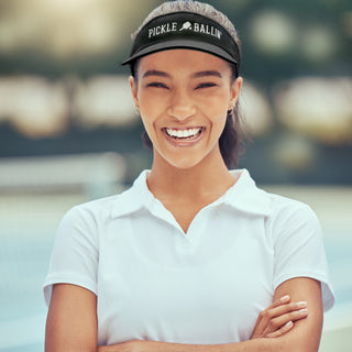Pickleballin' Black Dri-Fit Visor