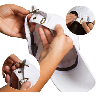 Lake White Adjustable Hat