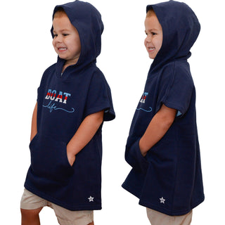 Boat Life Hooded French Terry Cover Up (1T-3T)