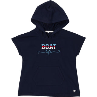 Boat Life Hooded French Terry Cover Up (1T-3T)