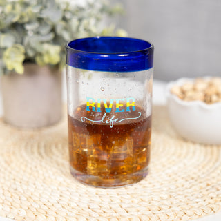 River Life 15 oz Bubble Glass