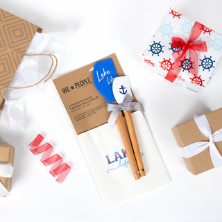 Lake Life Spatula and Reusable Dish Cloth Set (2 of Each)
