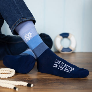 On The Boat M/L Unisex Crew Sock