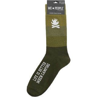 Camping M/L Unisex Crew Sock