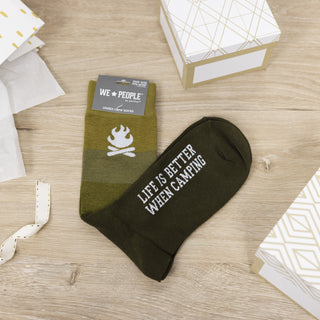 Camping M/L Unisex Crew Sock