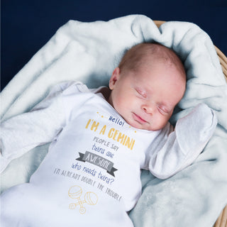 Gemini 0-3 Months Gown with Mitten Cuffs