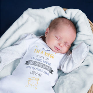 Virgo 0-3 Months Gown with Mitten Cuffs
