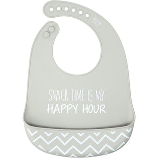 Happy Hour 12" Silicone Catch All Bib