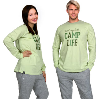 Camp Life Small Light Sage Unisex Long Sleeve T-Shirt